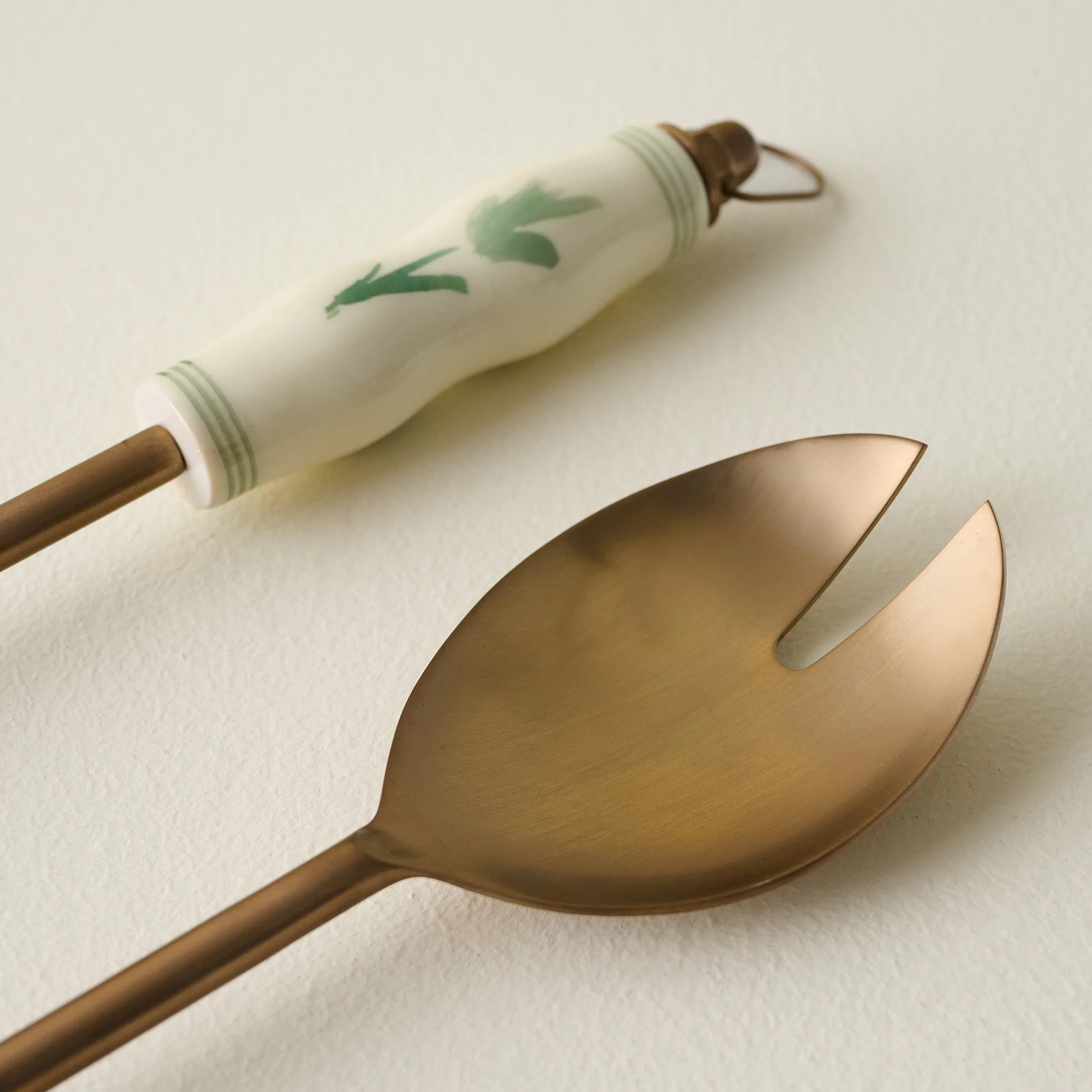 Copper Floral Serving Utensil Set | Magnolia