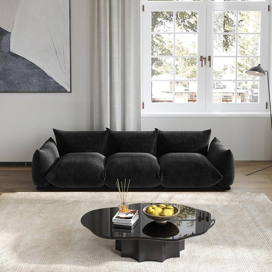 Sdorens Mid-Century Modern Modular Sectional Sofa Couch, Modern Chenille Fabric 3-Seat Sofa for L... | Amazon (US)