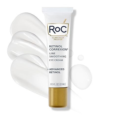 RoC Retinol Correxion Under Eye Cream for Dark Circles & Puffiness, Daily Wrinkle Cream, Anti Agi... | Amazon (US)