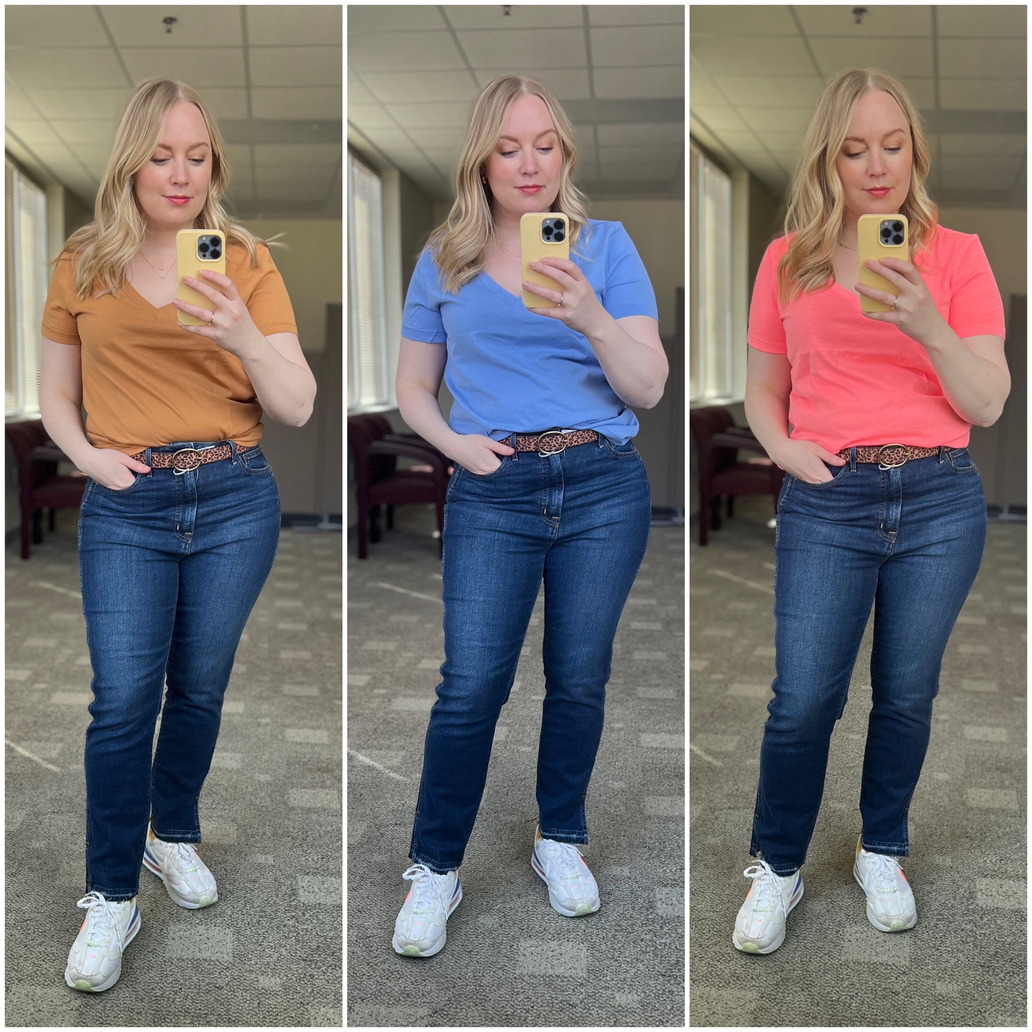 Love these incredibly soft tshirts. The slightly longer sleeve length is super flattering on me. The pink is very neon  #hocspring 

#LTKsalealert