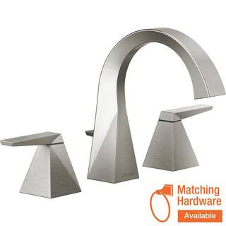 Delta Trillian 8 in. Widespread 2-Handle Bathroom Faucet in Stainless Steel 35546-SS-PR-MPU-DST -... | The Home Depot