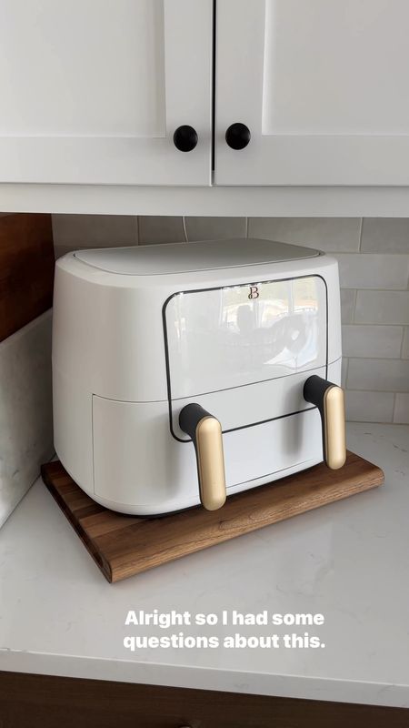 I’ve had a couple air fryers, and this one is my favorite. It’s big and roomy and cooks enough family. the buttons hide and it’s been one of the best kitchen gadgets I’ve invested in! 

#Kitchen #AirFryer #Beautiful #KitchenGadget #WhiteKitchen #homedecor #Whiteappliance

#LTKFind #LTKhome #LTKfamily