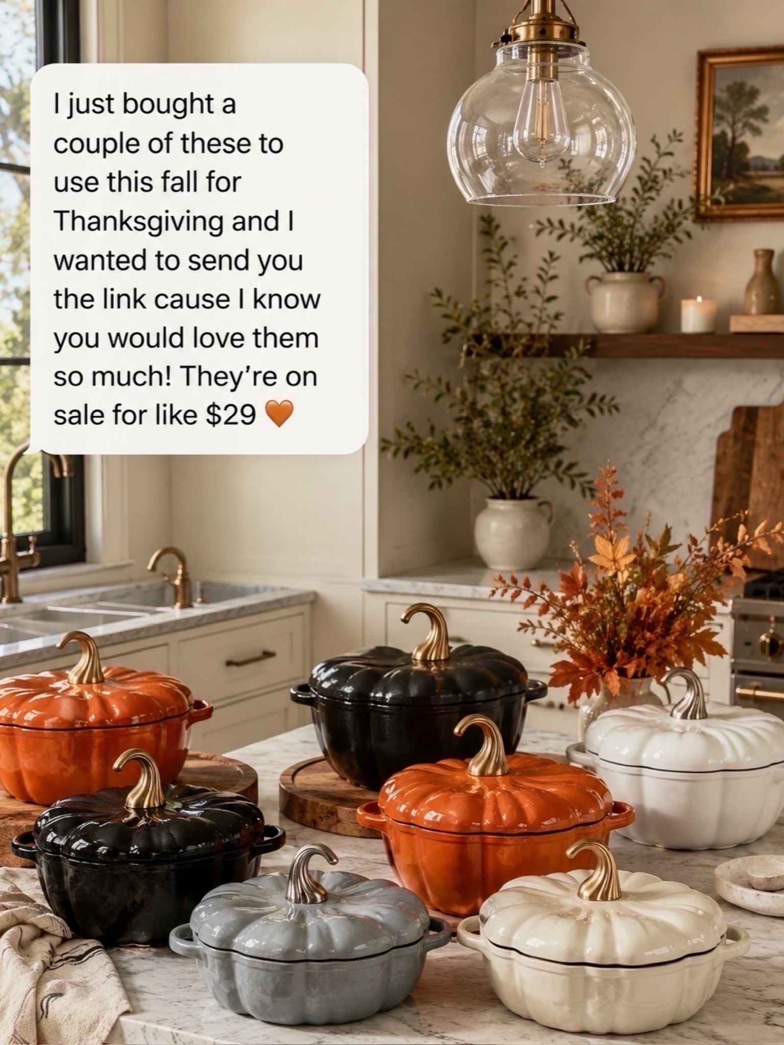 How cute are these pumpkin dutch ovens for Thanksgiving! They are under $50 🧡

#LTKSeasonal #LTKHome
