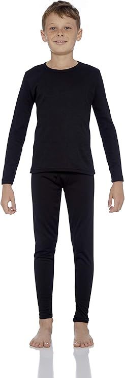 Rocky Thermal Underwear for Boys (Thermal Long Johns Set) Shirt & Pants, Base Layer w/Leggings/Bo... | Amazon (US)
