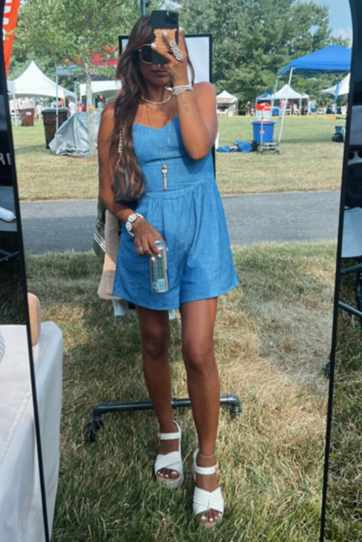 Old Navy light denim romper + shoes 

#LTKsalealert #LTKfindsunder50 #LTKshoecrush