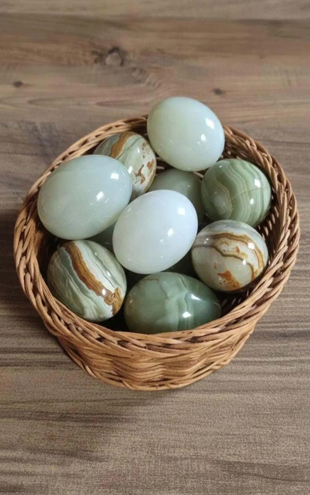 Onyx Stone Egg – Polished Crystal Decor for Spring, Easter, or Meditation Display | Etsy (US)