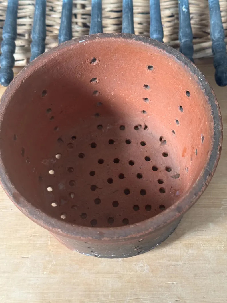 Vintage French Terracotta Faiselle – 5.5” Cheese Strainer / Rustic Colander - Etsy | Etsy (US)