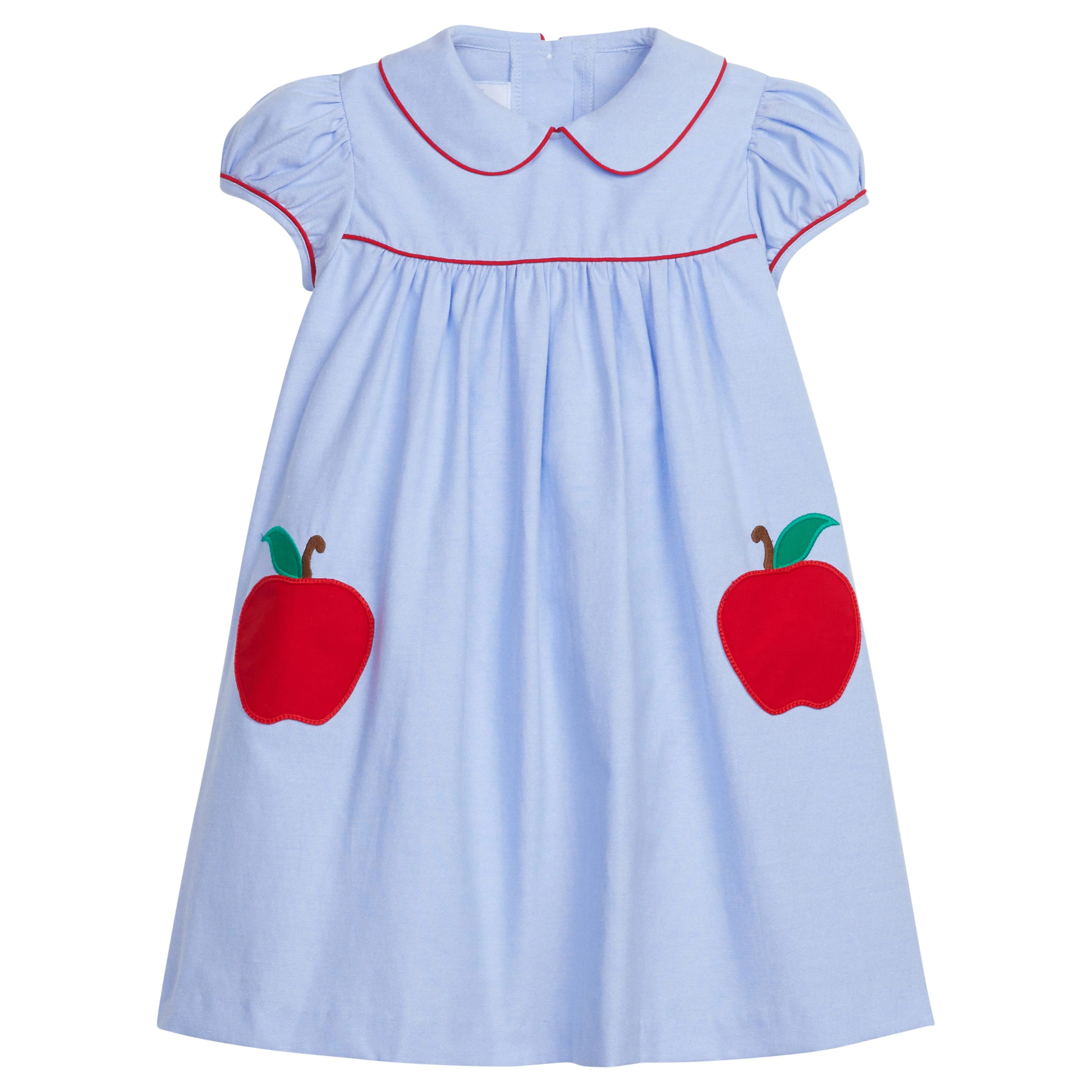 Peter Pan Pocket Dress with Apples | Ellifox