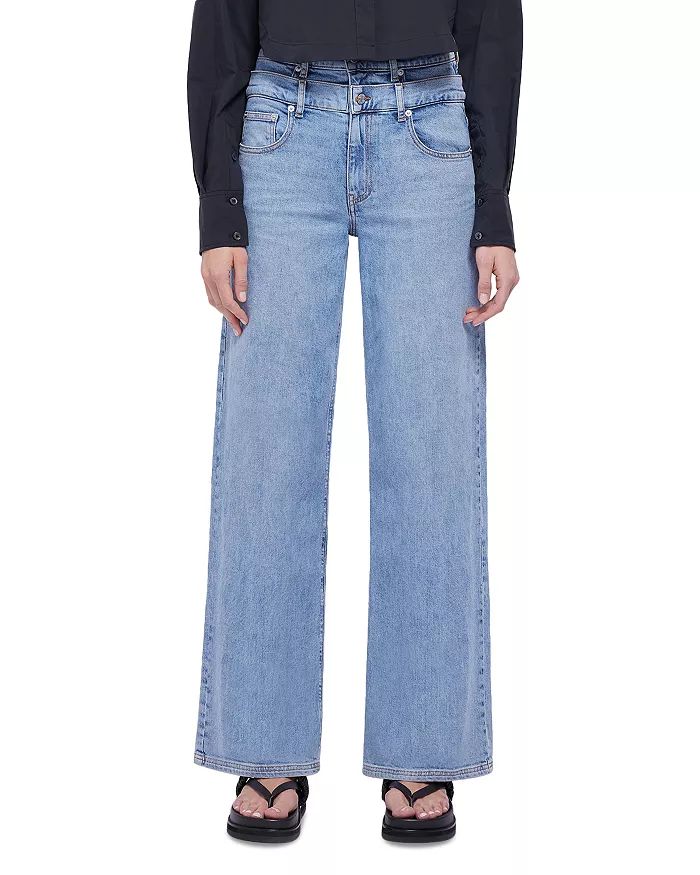 Kove Double Waist High Rise Jeans in Coastal | Bloomingdale's (US)