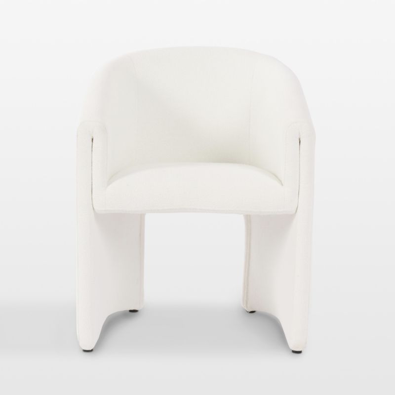 Eugenie Cream Upholstered Dining Chair | Crate & Barrel | Crate & Barrel