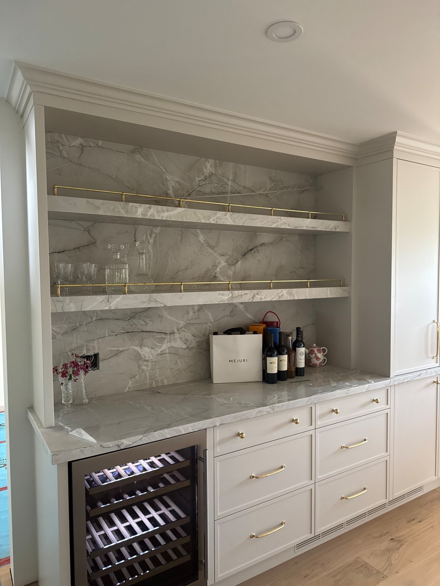 Brass gold bar railing from Etsy 

#LTKHome