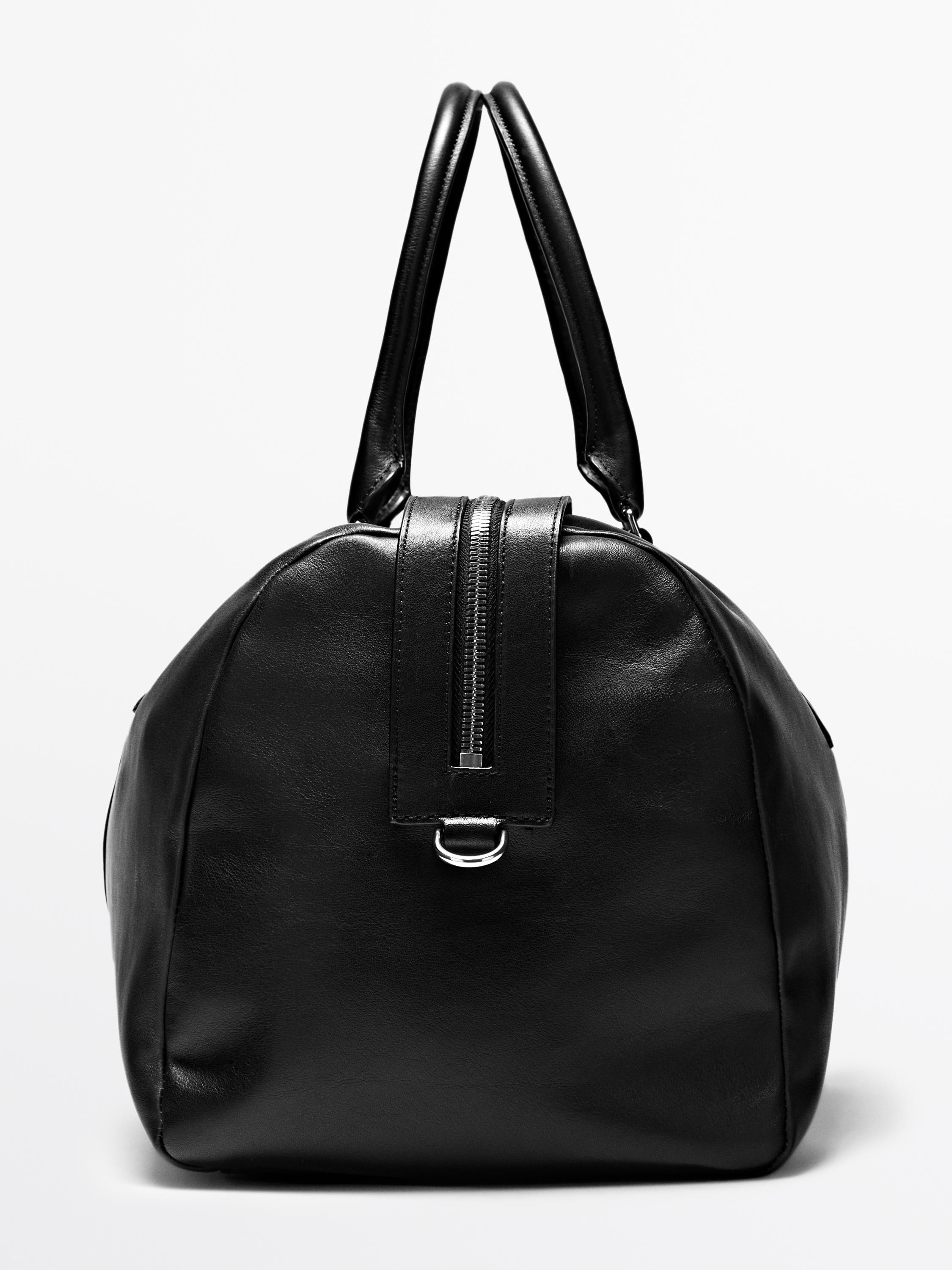 Reisetasche aus Nappaleder | Massimo Dutti DE