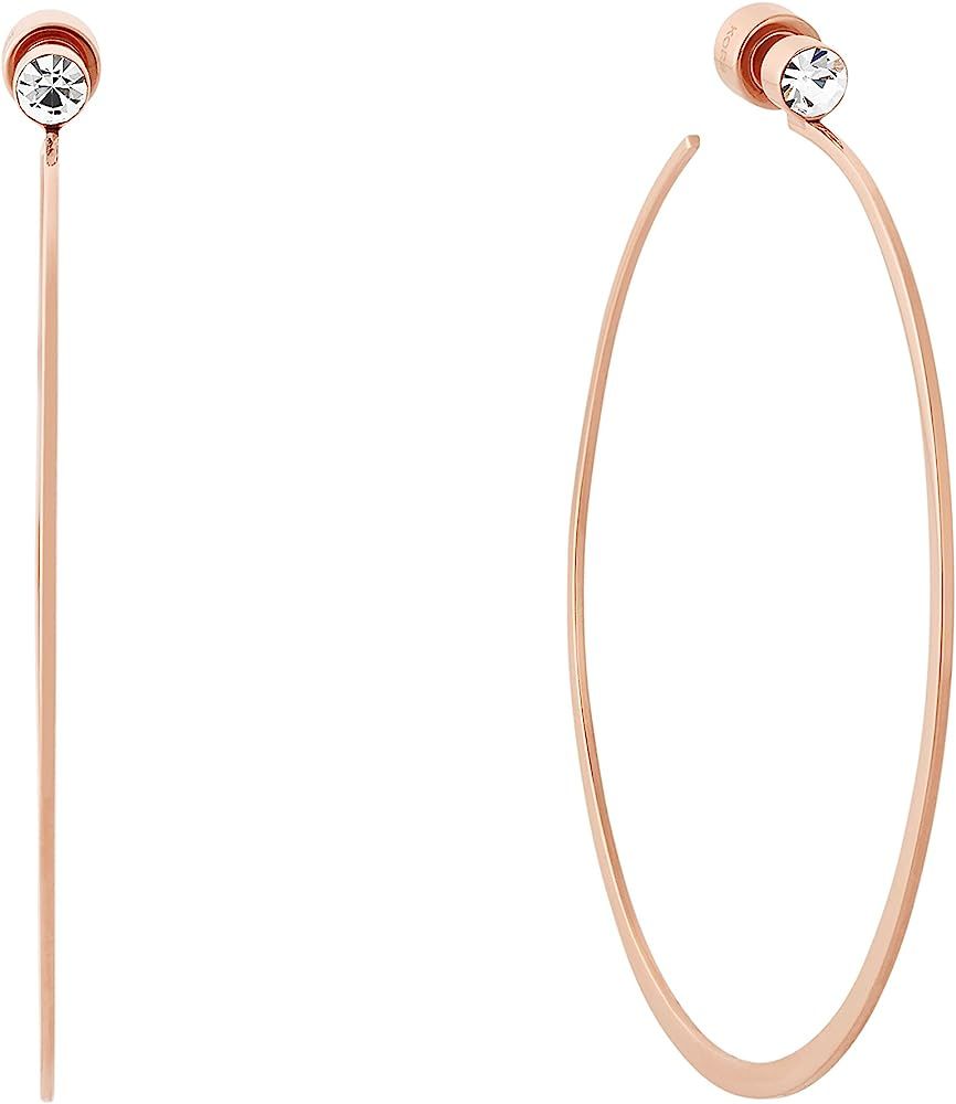 Michael Kor's Women's Stainless Steel Hoop Earrings | Amazon (US)