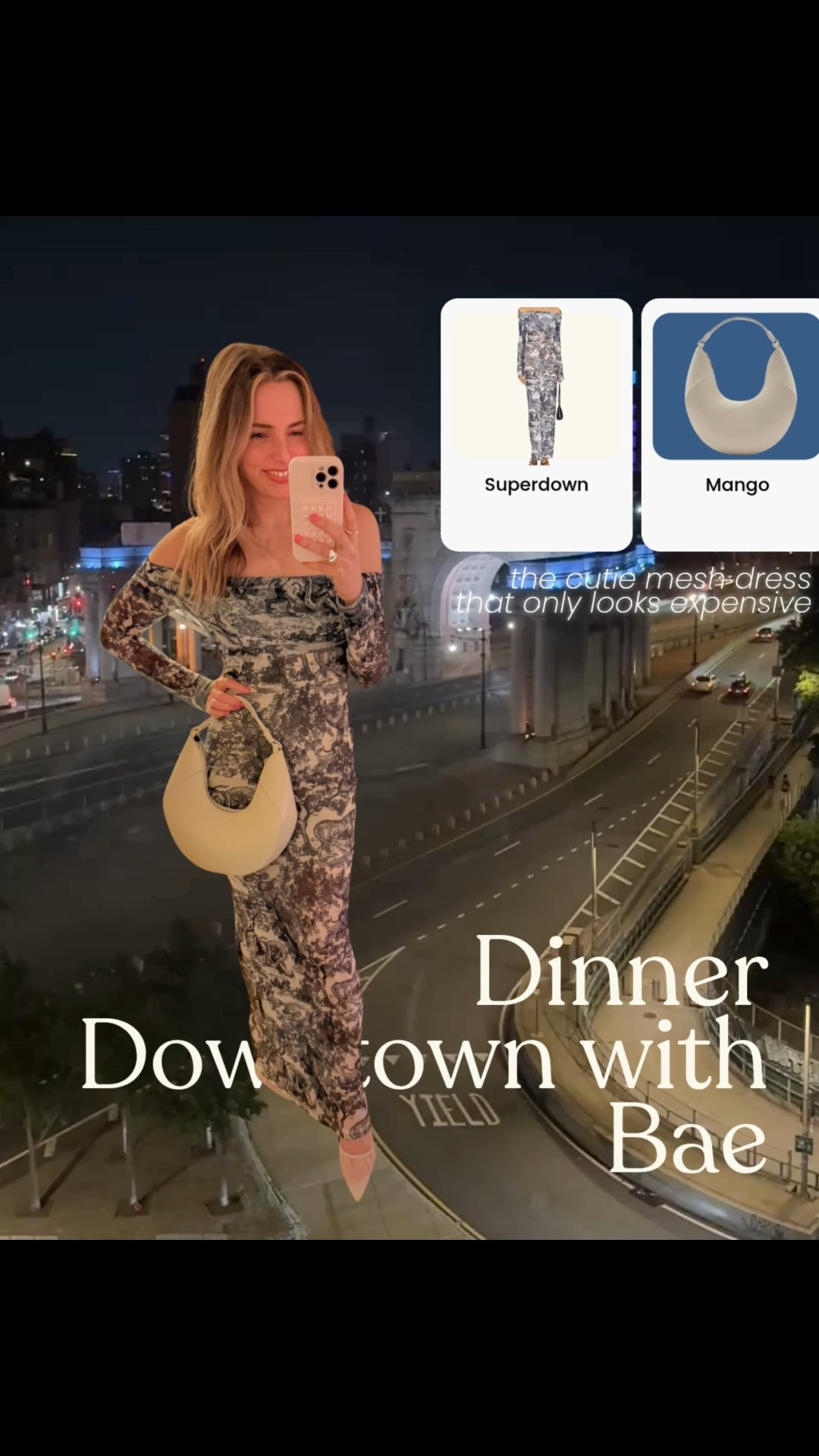 dinner date night look in nyc 💙 this sheer off-the-shoulder maxi dress might just be one of my favorite finds - it’s effortless, chic, and so comfortable. the chinoiserie-style print feels elegant but modern, and it’s such a good piece for fall date nights or events in the city.

bonus: it’s currently on sale 👀 wearing a size small - it’s lightweight, slightly sheer, and and such a fun print. I paired it with neutral heels + a structured bag for that elevated touch 🤍

#datenightoutfit #falloutfitideas #nycoutfit #maxidress #sheerdress

#LTKFindsUnder100 #LTKTravel #LTKStyleTip