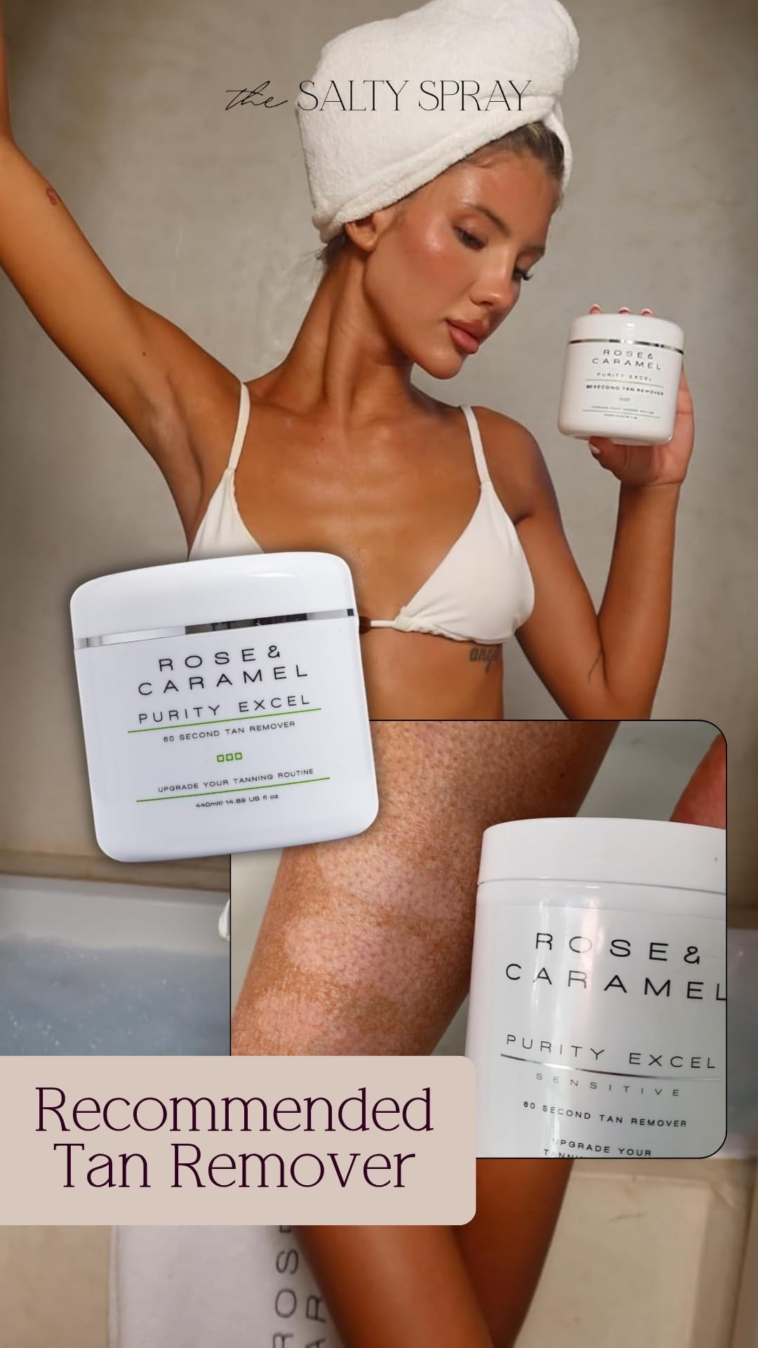 This is the tan remover I recommend my clients use before their next spray, one of my go-to prep products before a fresh spray tan. It helps remove old color, smooth the skin, and create a cleaner base so the next tan applies more evenly. Grab it now at the link below.

#spraytanprep #tanremover #spraytanartist #sunlesstanning #spraytanlife #beautyprofessional #ltkcreator #ltkit #LTKbeauty