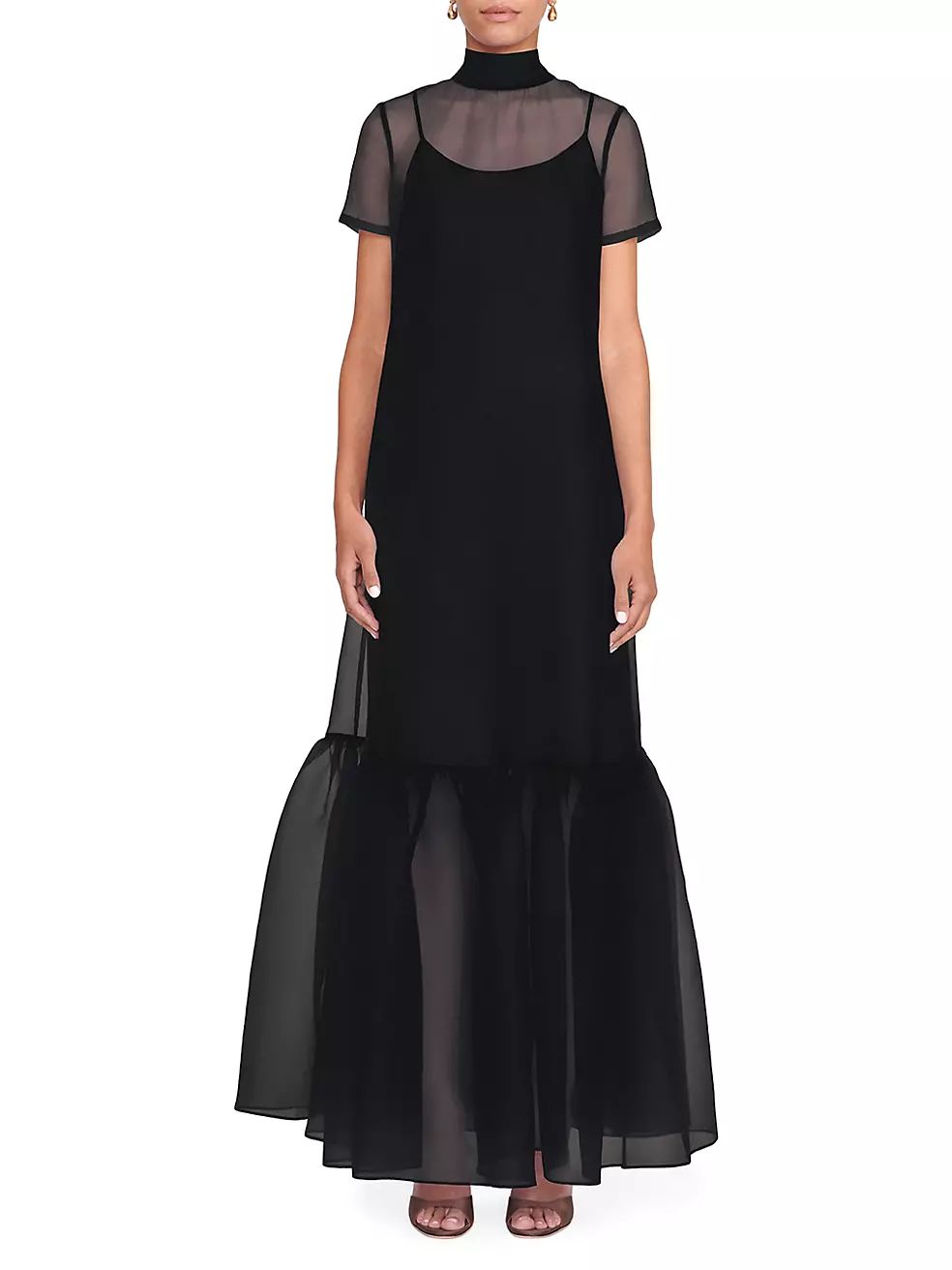 Staud Calluna High-Neck Organza Gown | Saks Fifth Avenue