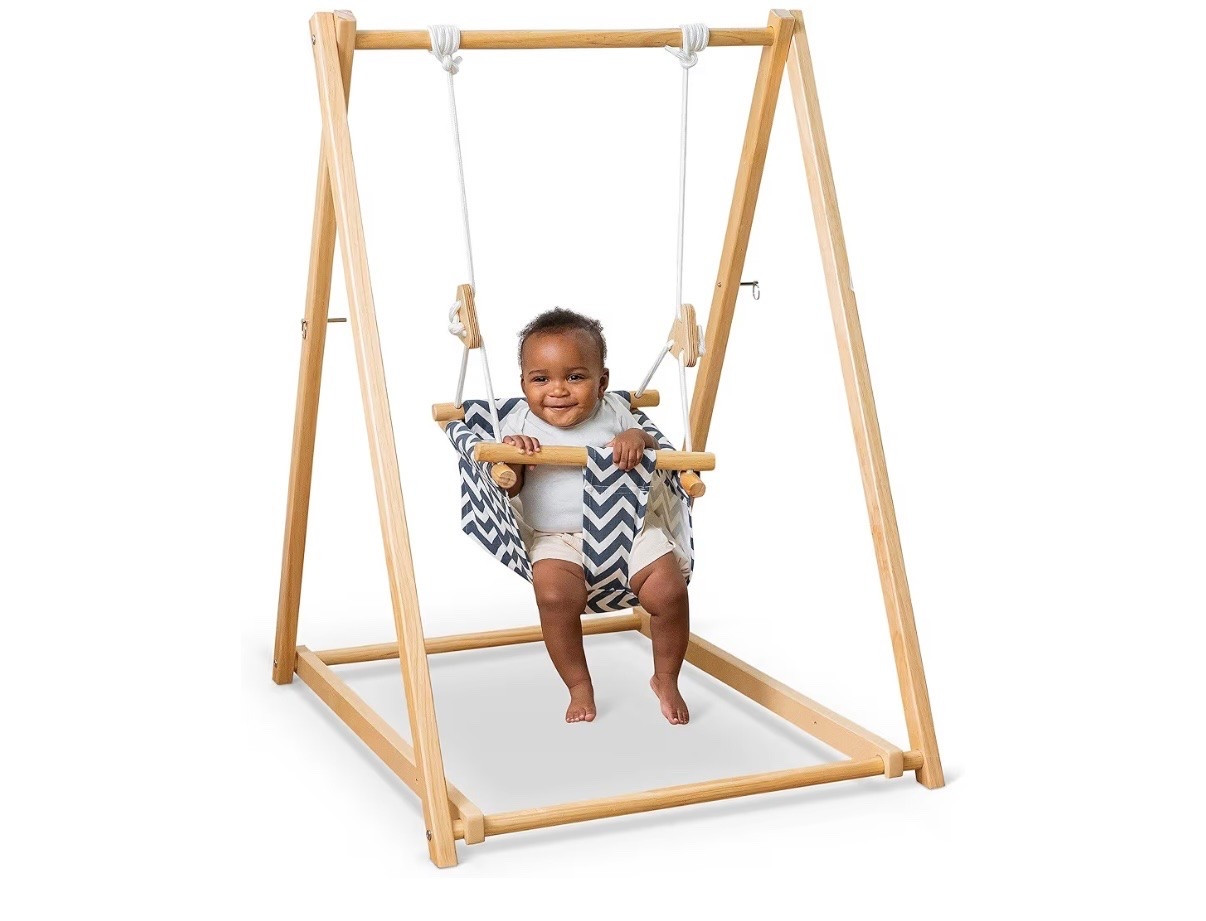 Cannot recommend this toddler swing enough! We use it daily and it does collapse . Aesthetic baby toys.

#LTKmomlife #LTKBaby #LTKKids
