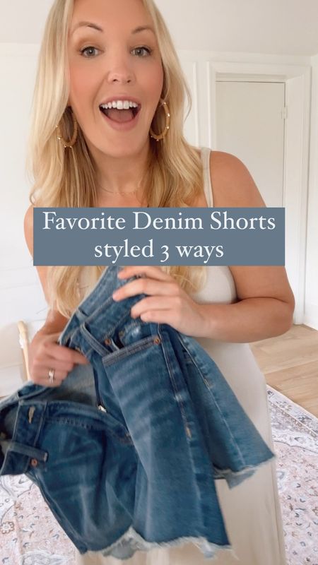 Old Navy denim shorts and casual looks! I’m wearing a size 12 in the shorts! 

#LTKmidsize #LTKSeasonal #LTKstyletip