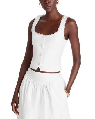 Claire Sleeveless Button Top | Bloomingdale's (US)