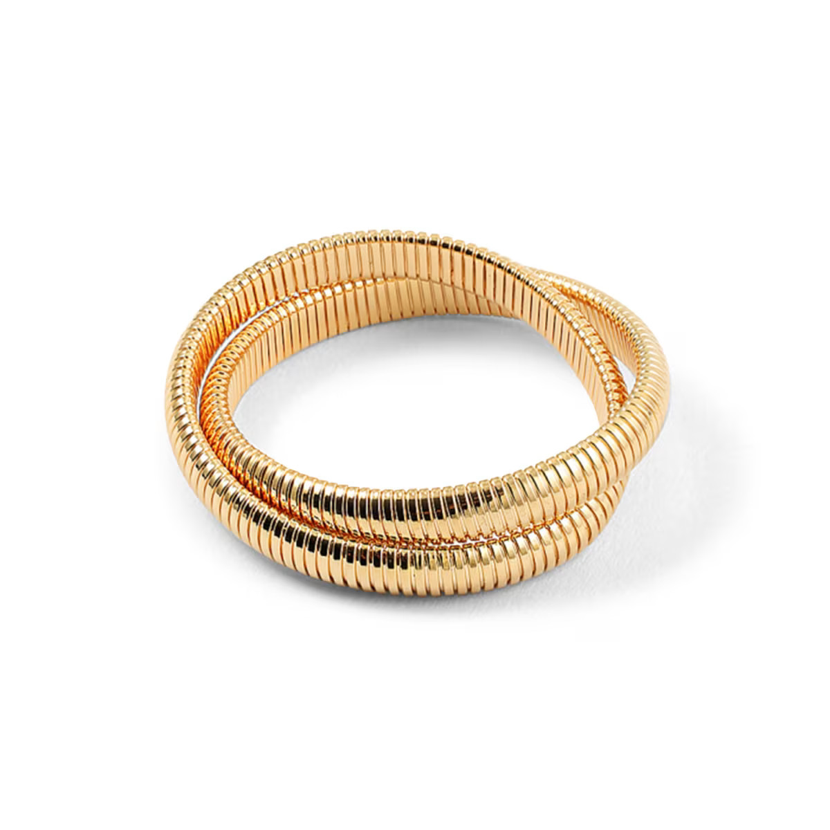 Double Strand Gold Plated Cobra Bracelet For Smaller Wrists | Wolf & Badger
