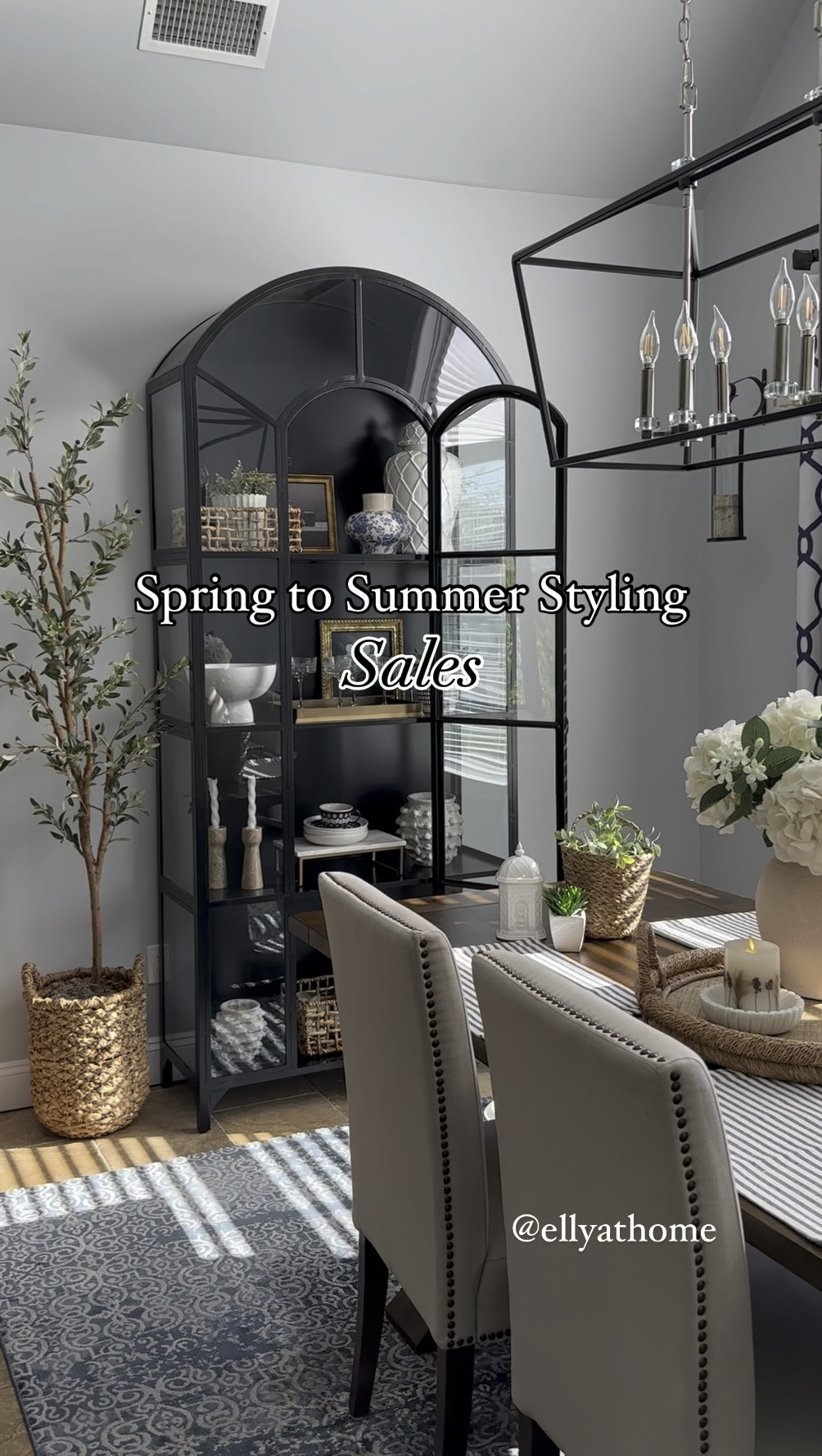 Memorial Day sales! Target home decor sales! Summer tray styling! Textured, rustic vase and marble candleholders on sale, curtain panels, chandelier on sale. Olive tree on sale. Also shop more candleholders, best selling tray. Black display cabinet. Light fixture dining chairs, table. Free shipping Home decor accessories. Free shipping Target, , Ballard Designs,  Amazon, Wayfair 

#LTKHome #LTKSaleAlert #LTKVideo