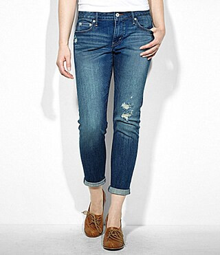 Levi's Destructed Skinny Boyfriend Jeans | Dillards Inc.