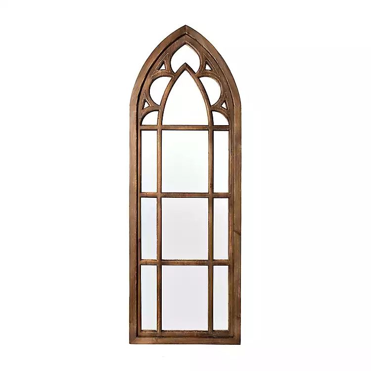 Brown Wooden Arched Wall Mirror | Kirkland's Home