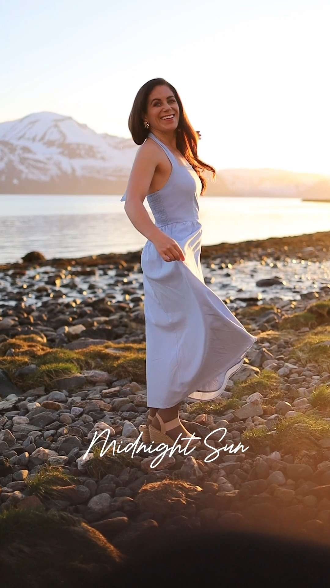 Planning an Arctic Circle trip? Midnight Sun season is pure magic (and capturing it too) — but here’s what to know before you go:

🌞 The sun doesn’t set from late May to late July — which means pack a sleep mask!
📸 The light is unreal — soft, golden, and glowy even at 1 AM. A dream for photographers + videographers.
🥾 You can hike, kayak, or explore literally anytime. Just remember: your body might lose track of time, so plan breaks!
🧥 Temps are cooler than you'd expect — bring layers, even in July. Linking everything I packed including the self-flying camera I used to capture these shots as a solo videographer. It's the most intuitive piece of equipment I've used.

And this clip? Filmed after midnight! And yes, it really looks like this. ✨

travel camera | travel drone | videography | scandinavian style | travel dress  

 #LTKSeasonal #LTKActive #LTKTravel