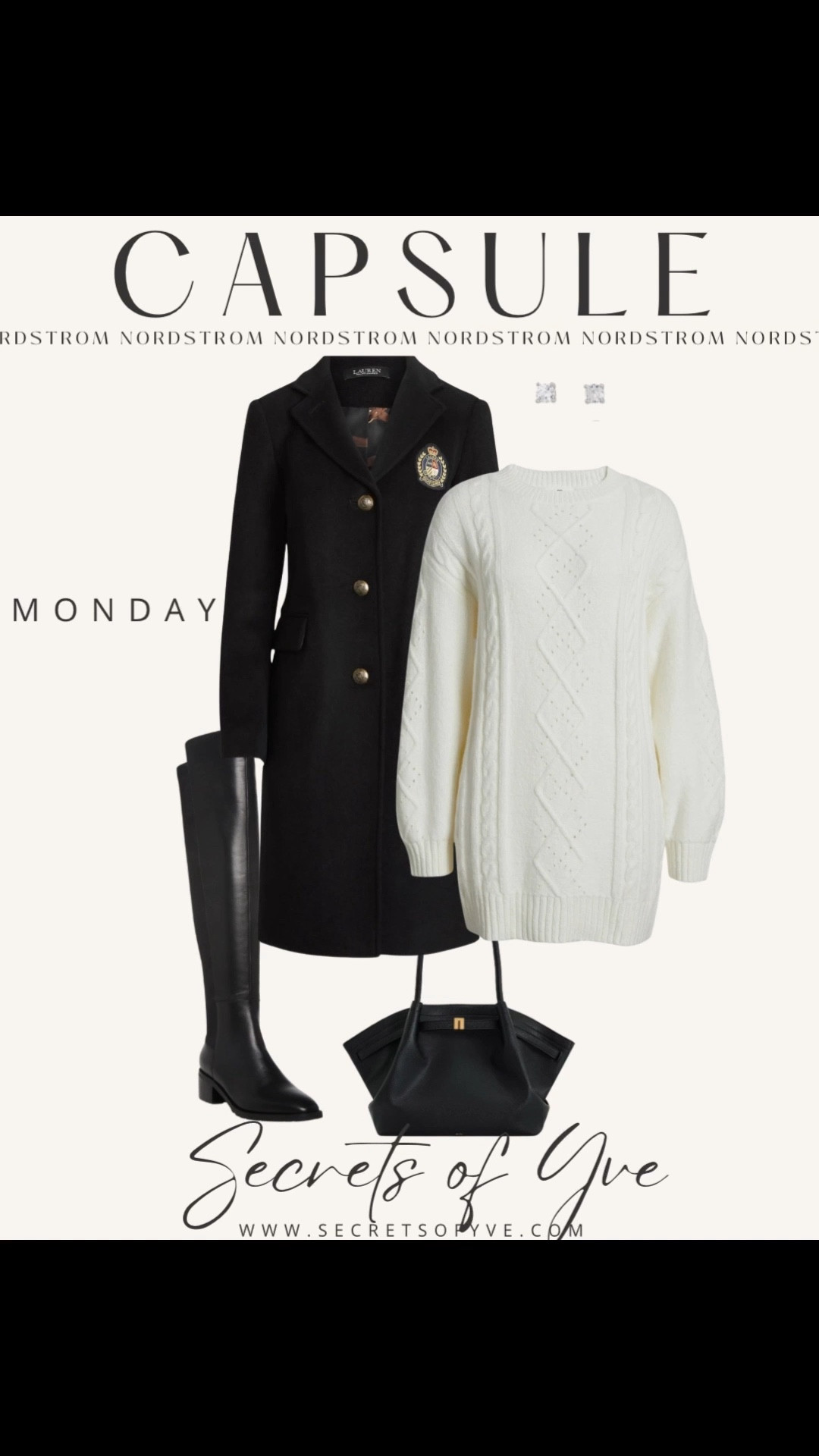 SecretsofYve: Monday Capsule Wardrobe! 🖤 @nordstrom
Pick some as gifts. 🎁 
#Secretsofyve #ltkgiftguide
Always humbled & thankful to have you here.. New posts daily at 3pm & 4:15pm EST. 
CEO: PATESI Global & PATESIfoundation.org
@secretsofyve : where beautiful meets practical, comfy meets style, affordable meets glam with a splash of splurge every now and then. I do LOVE a good sale and combining codes! #ltkstyletip #ltksalealert #ltkfamily #ltku #ltkfindsunder100 #ltkactive #ltkkids #ltkfindsunder50 #ltkover40 #ltkpetite #ltkplussize #ltkhome #ltkswim #ltkitbag #ltkwedding #ltkbaby #ltkshoecrush #ltkbeauty #ltkmidsize #ltktravel #ltktall #ltkparties #ltkbump #ltkworkwear #ltkholiday #ltkxnsale #ltkmomlife #ltkvlog secretsofyve 

#LTKgrwm #LTKootd #LTKSeasonal