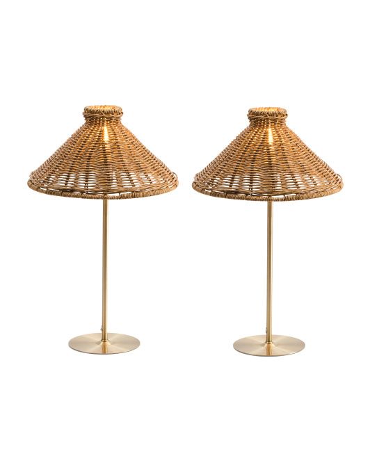Wicker Cone Shamped Table Lamp | Home | T.J.Maxx | TJ Maxx