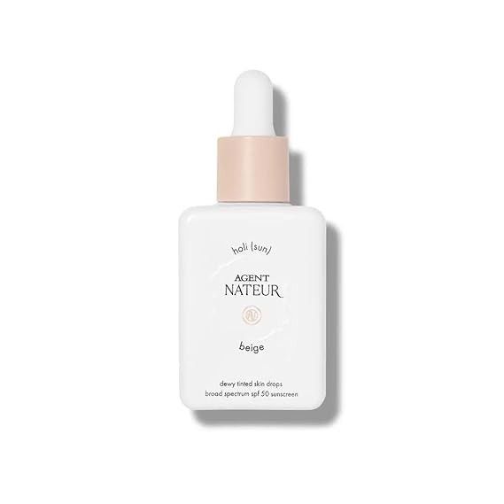 Agent Nateur - holi (sun) SPF 50 Dewy Tinted Skin Drops | Lightweight, Hydrating, Smooths Fine Li... | Amazon (US)