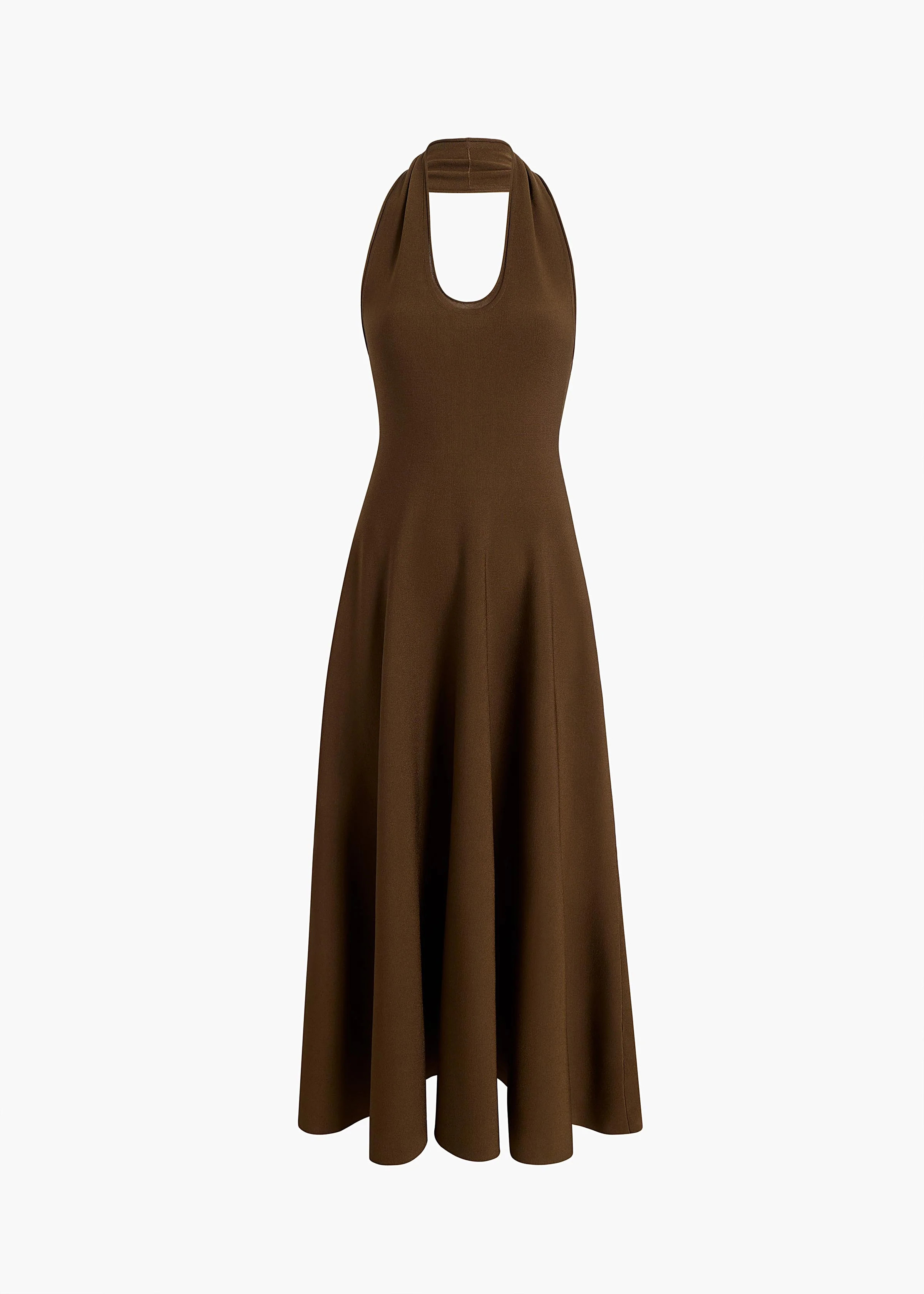 KHAITE - Melina Dress In Bark | Khaite