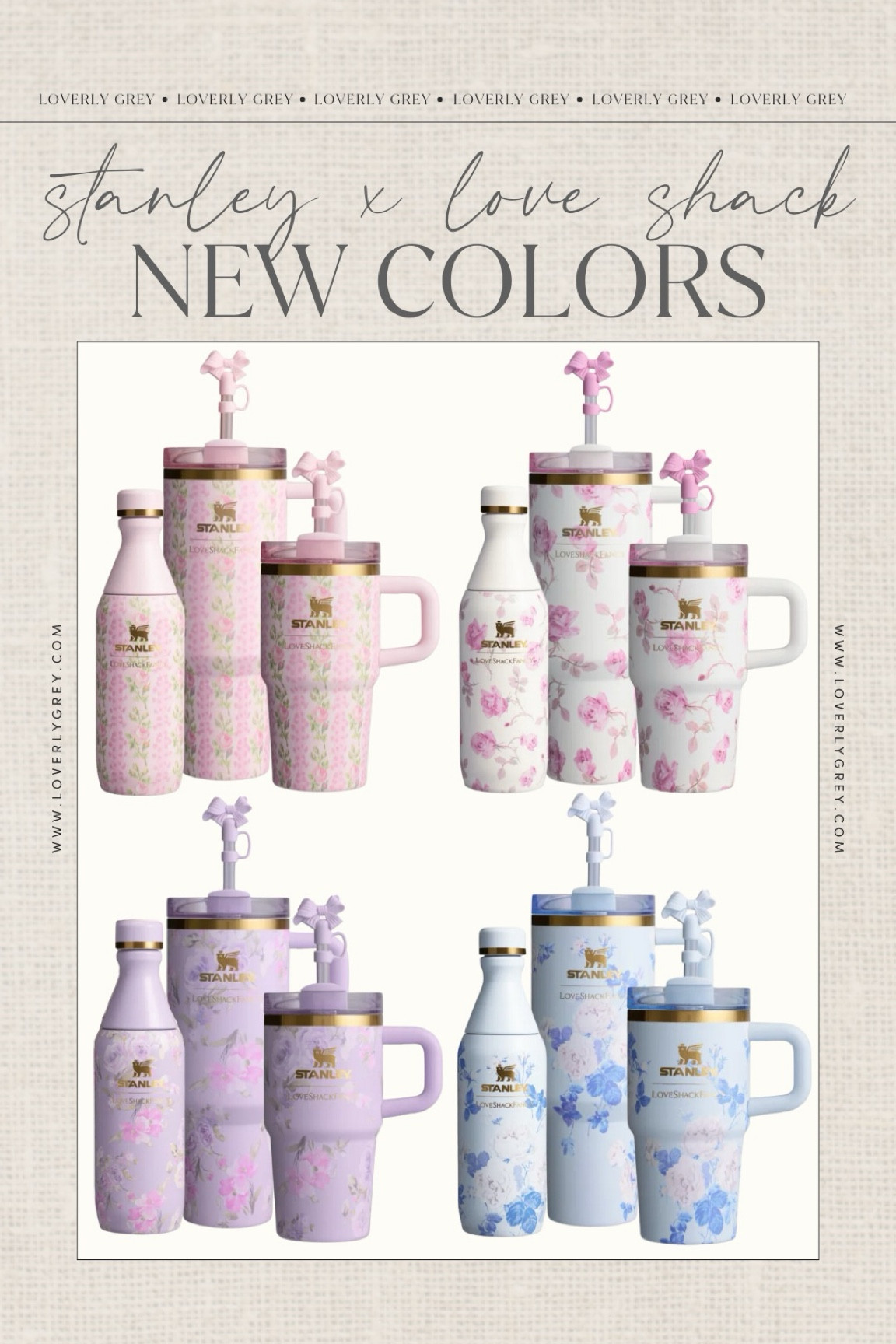 These new colors are about to drop at 12:00 ET! Loving all of these patterns! 😍 @stanley_brand @loveshackfancy #stanleypartner

Loverly Grey, Stanley, Love Shack Fancy, tumbler, water bottle 

#LTKFindsUnder100