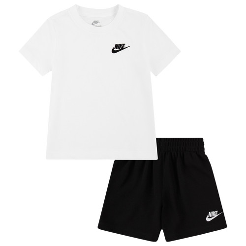 Boys Nike Nike Club LBR Knit Shorts Set - Boys' Toddler Black Size 2T | Kids Foot Locker (US)