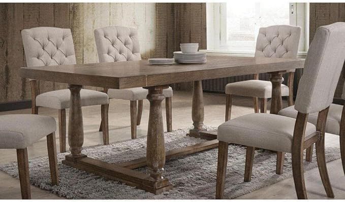 ACME Furniture Bernard Dining Table, Weathered Oak | Amazon (US)