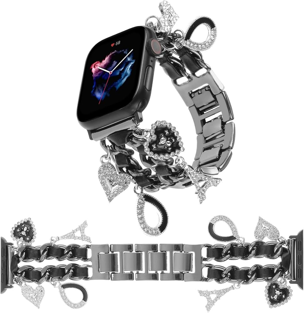 Stylish Wristband Compatible with Apple Watch Bands 38mm 40mm 41mm 42mm 44mm 45mm 49mm 46mm,Repla... | Amazon (US)