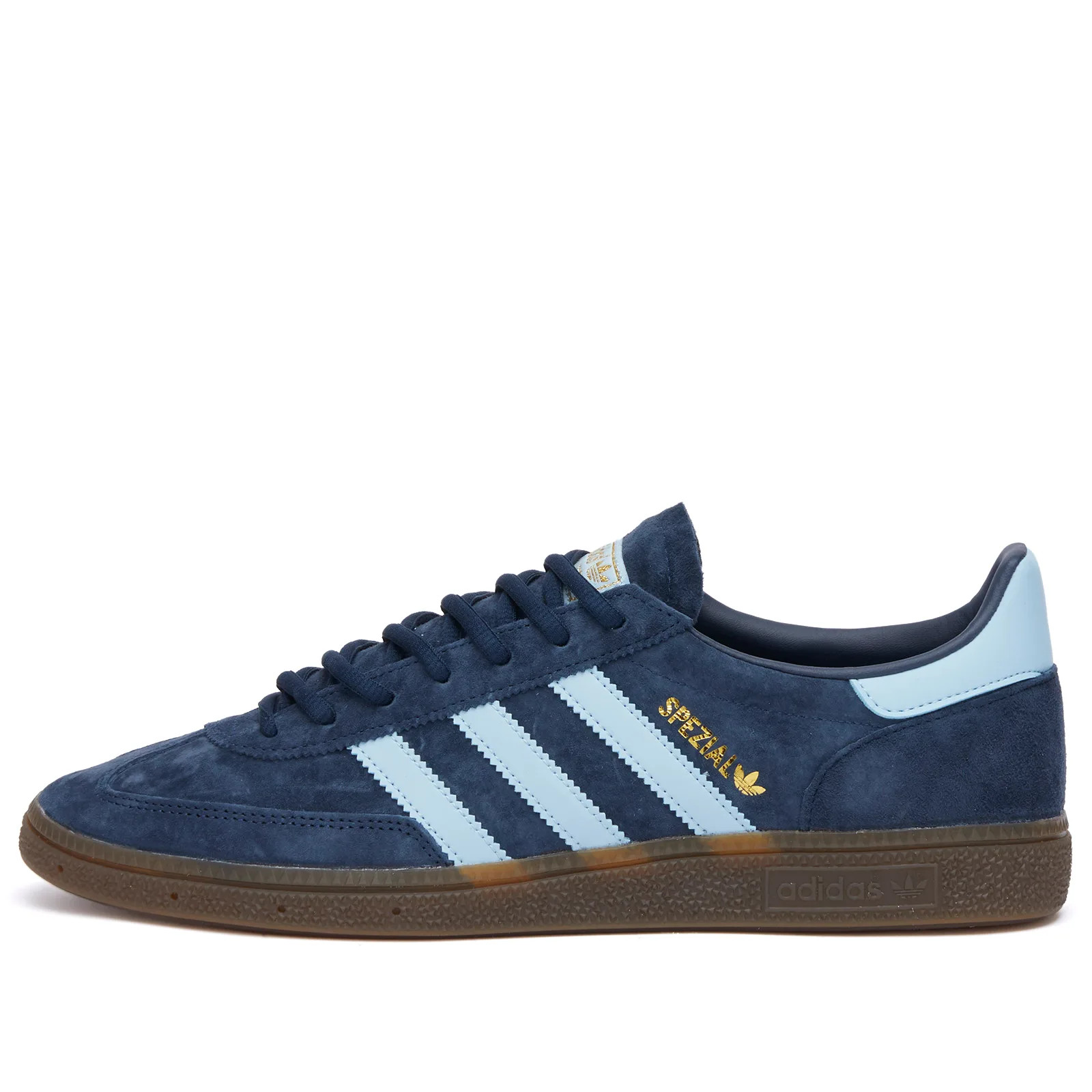 Adidas Handball Spezial Sneakers in Collegiate Navy/Sky/Gum, Size UK 9.5 | END. Clothing