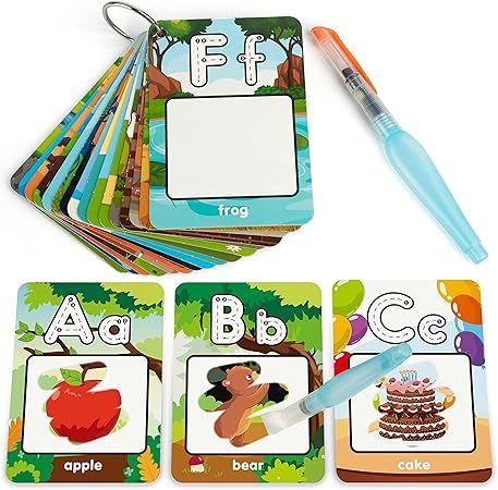 Alphabet Water Coloring Cards, Aqua Painting Doddle Flashcards, Drawing 26 Letters ABC Words, Edu... | Amazon (US)