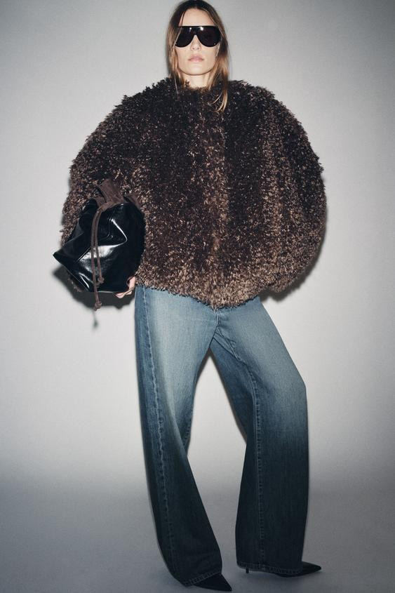 FAUX FUR COAT ZW COLLECTION | Zara UK