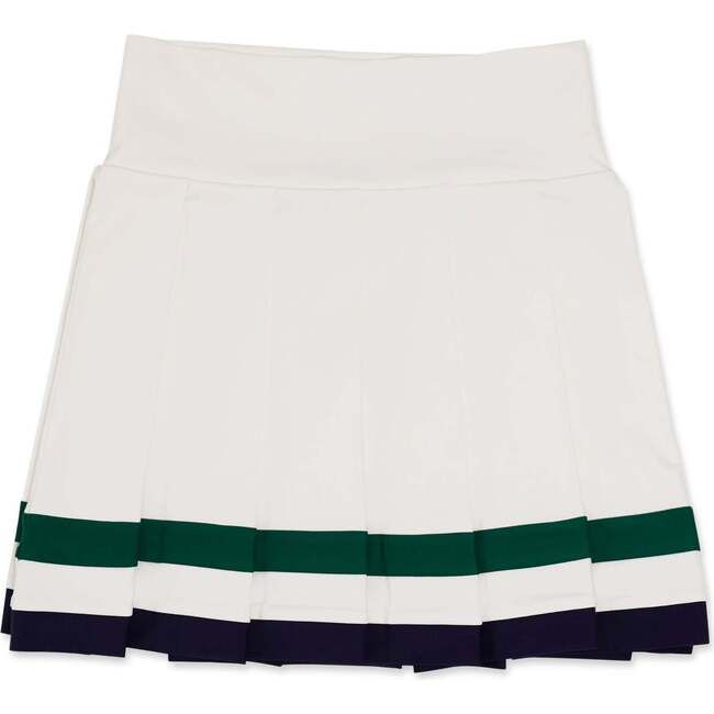 Trinity Tennis Skirt, Wimbledon White | Maisonette