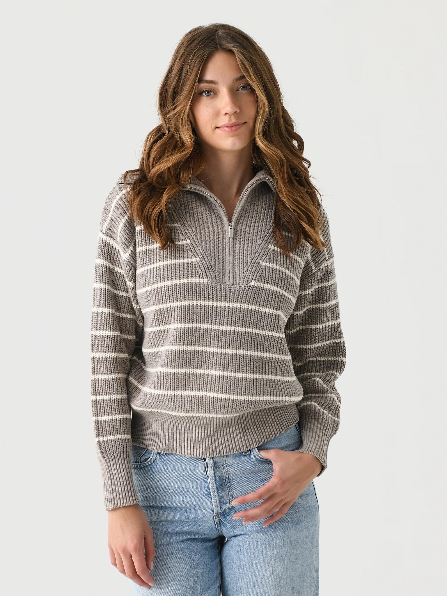 Z SUPPLY
                      
                     Women's Villa Half-Zip Sweater | Saint Bernard