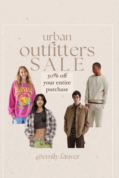 30% off your entire urban outfitters purchase 

#LTKGiftGuide #LTKsalealert #LTKCyberweek