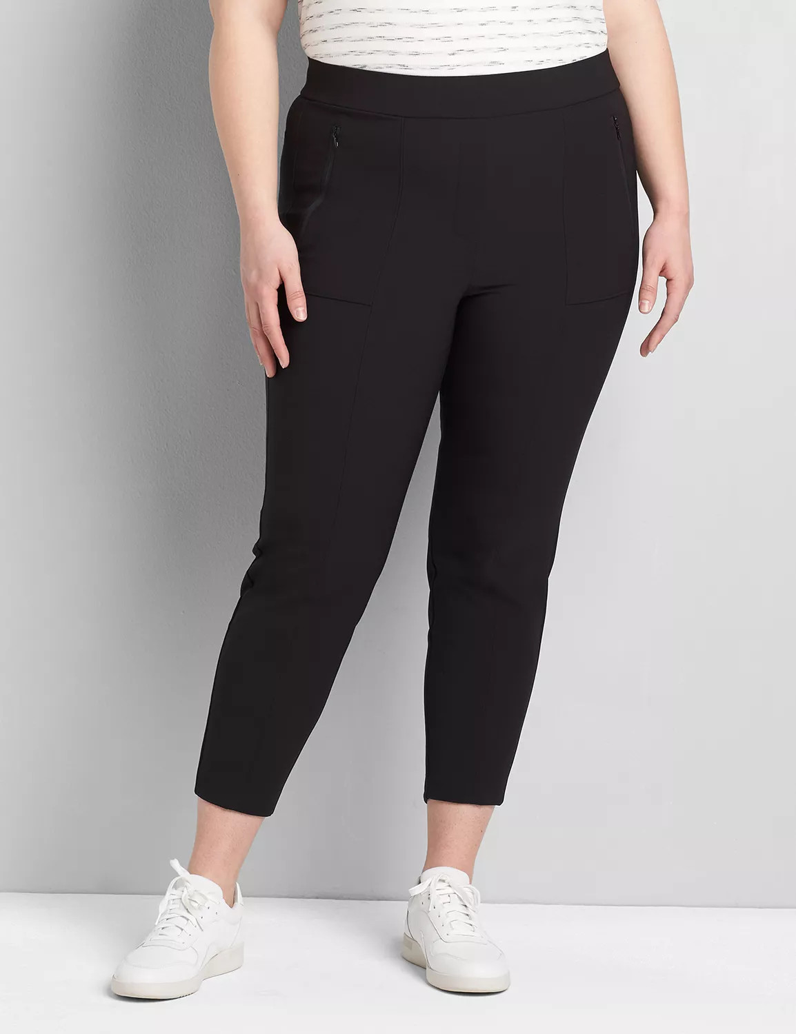 Lane Bryant Women's On-The-Go Slim Ankle Pant 18P Black | Lane Bryant (US)