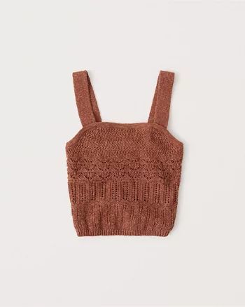 Square Neck Sweater Tank | Abercrombie & Fitch (US)