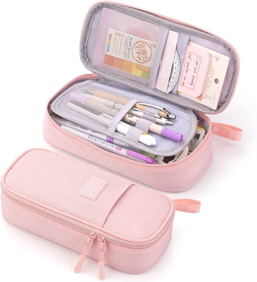 CICIMELON Durable Pencil Case Big Storage Pen Pouch Bag for School Supplies Office College Teen G... | Amazon (US)