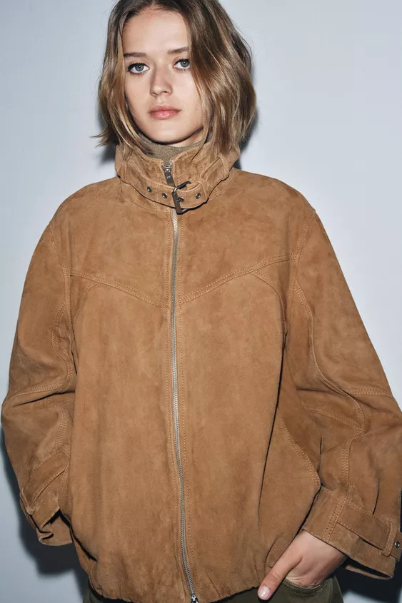 SUEDE LEATHER JACKET ZW COLLECTION LIMITED EDITION | Zara UK