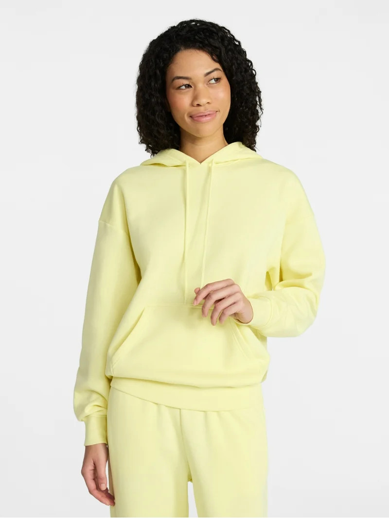 No Boundaries Essential Fleece Hoodie, Women's XXS-XXL | Walmart (US)
