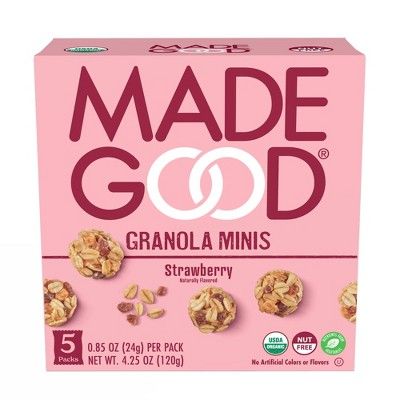 MadeGood Strawberry Granola Minis - 5ct/4.25oz | Target