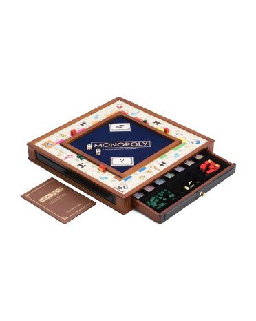 Trophy Cherry Wood Monopoly Board Game | Marshalls