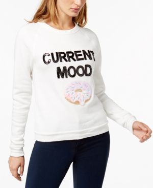 Bow & Drape Current Mood Sequined Graphic Sweatshirt | Macys (US)